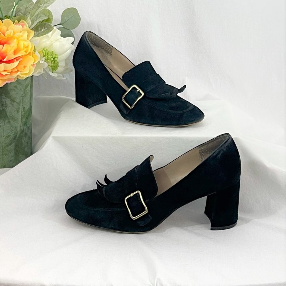 Suede Block Heel Loafer | Vince Camuto